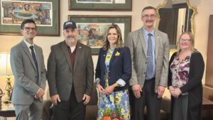 Sen. Bartolotta poses with members of the Pennsylvania State Council of the American Society of Civil Engineers in her Harrisburg office.