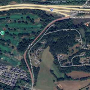 Satellite picture of Locust Avenue in South Strabane Township.